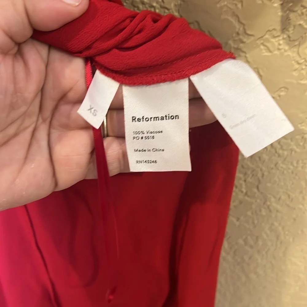 Reformation Red Maxi Dress - Picture 7 of 16